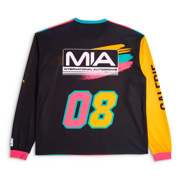 Gallery Dept. MIA Track Jersey Long Sleeve Tee Pink Teal