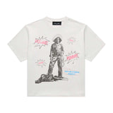 Homme Femme Top Gun White Cropped Tee