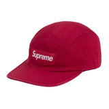 Supreme Washed Chino Twill Camp Cap Red