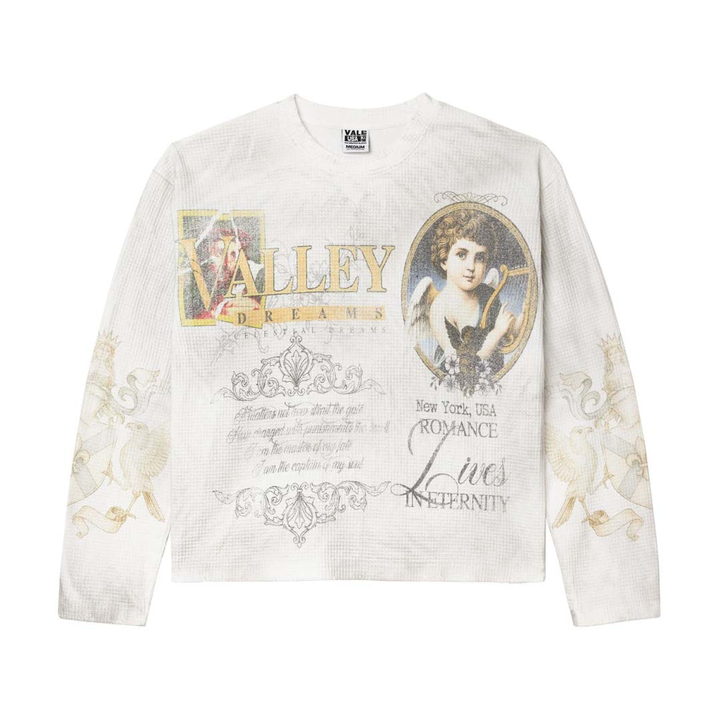 Vale Forever Celestial Long Sleeve White Thermal Tee
