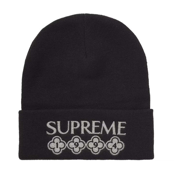Supreme Glitter Beanie Black