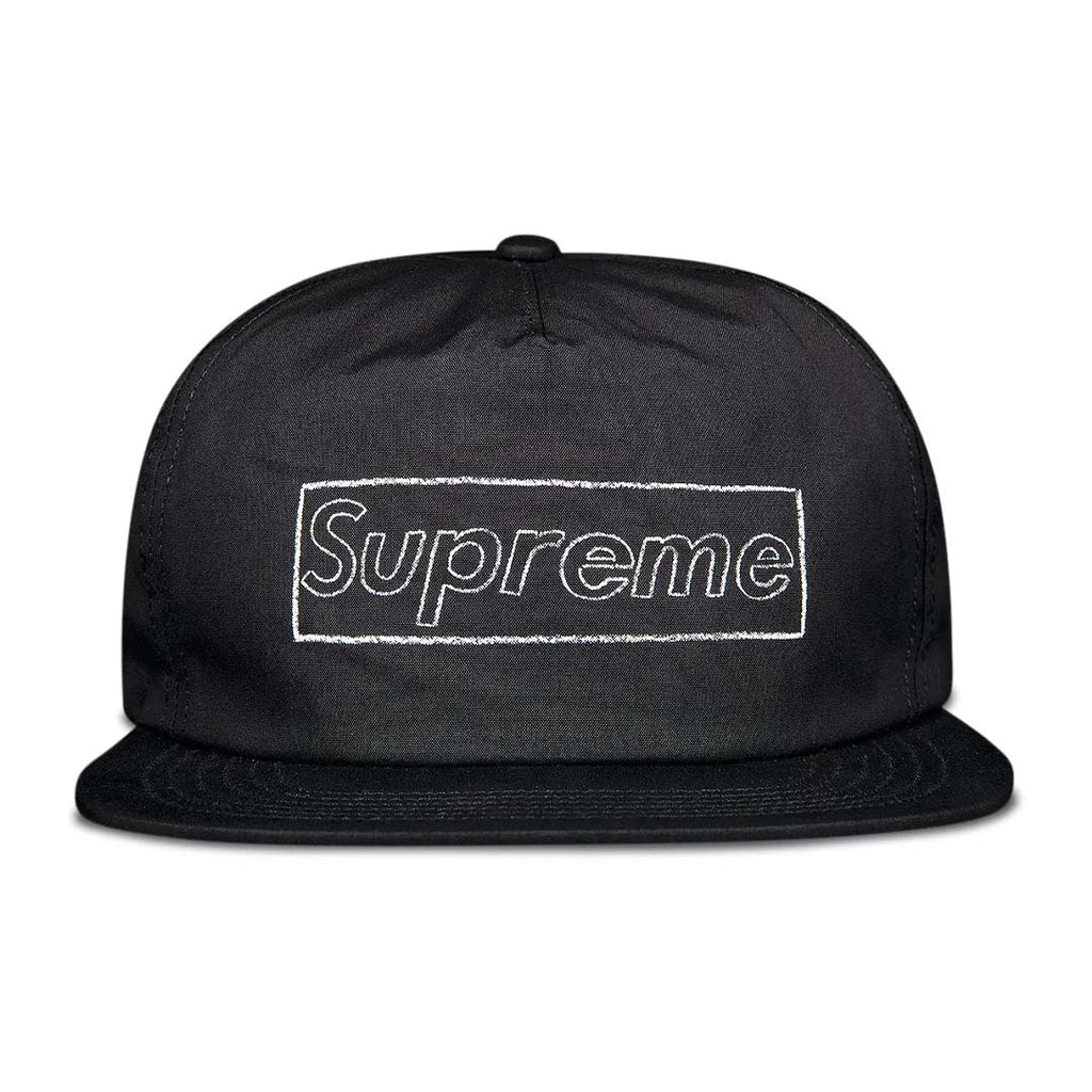 Supreme x KAWS Chalk Logo 5-Panel Hat 'Black'