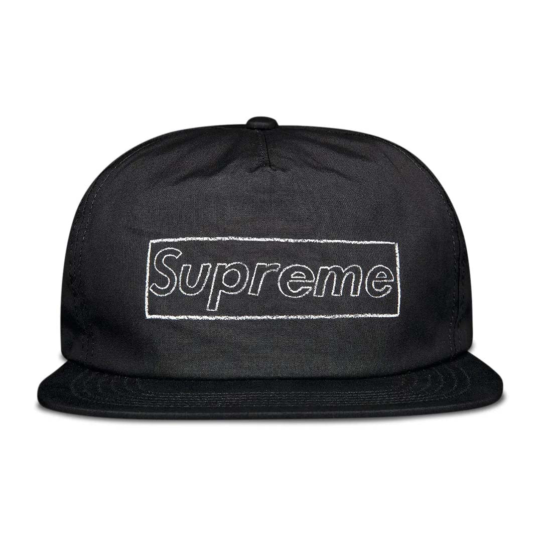 Supreme x KAWS Chalk Logo 5-Panel Hat 'Black'