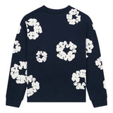 Denim Tears Cotton Wreath Navy Long Sleeve Tee