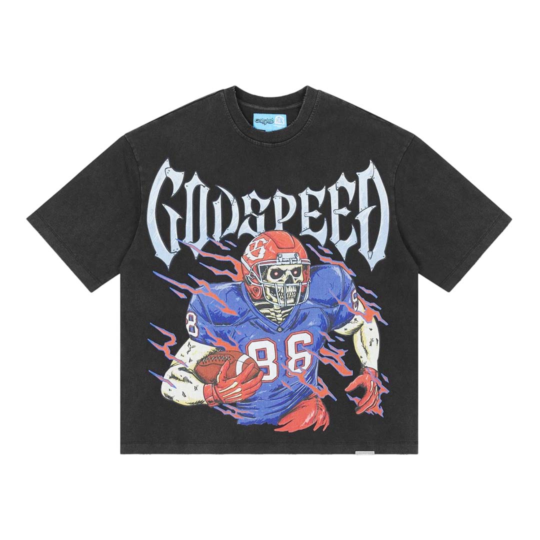 Godspeed End Zone Tee Black
