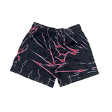 Lost Hills Black Red Bolt Mesh Shorts