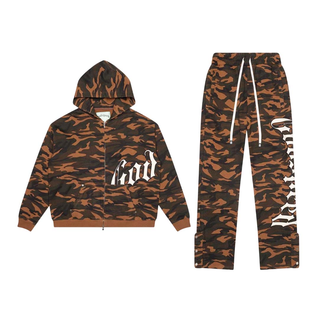 Godspeed OG Logo Sweatsuit Brown Camo