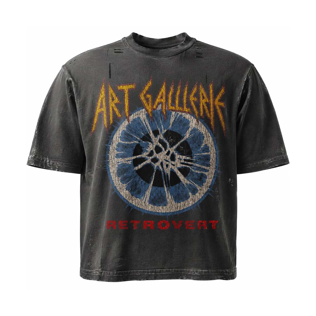 Retrovert Art Gallerie Tee Grey