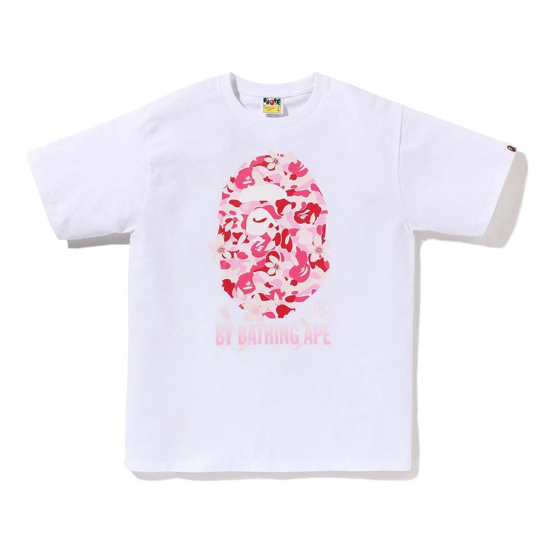 BAPE ABC Camo By Bathing Ape Tee Sakura White Pink