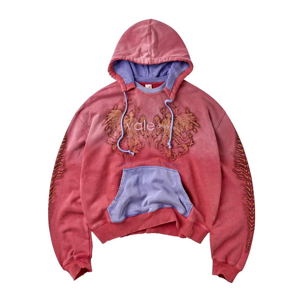 Vale Forever Red Sun Hoodie Faded Red Blue