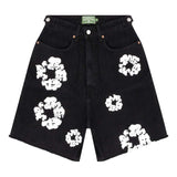 Denim Tears Cotton Wreath Denim Shorts Black