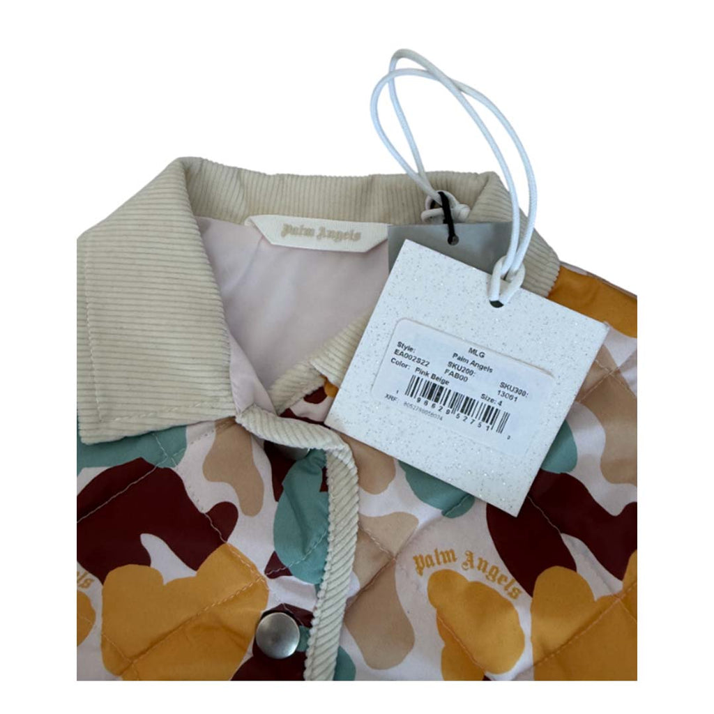 Palm Angels KIDS Husky Camo Jacket AOP Pink Blue Orange
