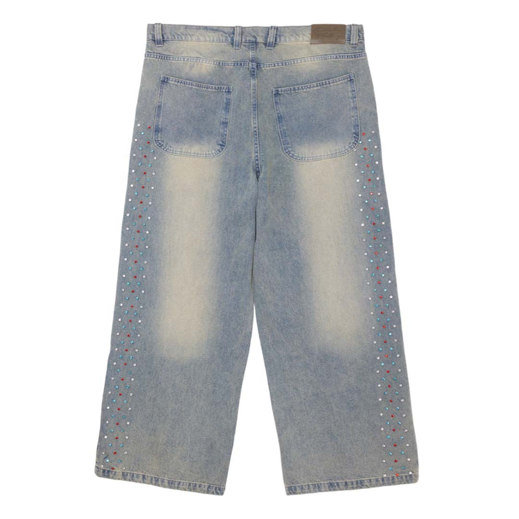 Cactus Valley Crystal Cactus Blue Denim Jeans