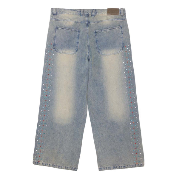 Cactus Valley Crystal Cactus Blue Denim Jeans