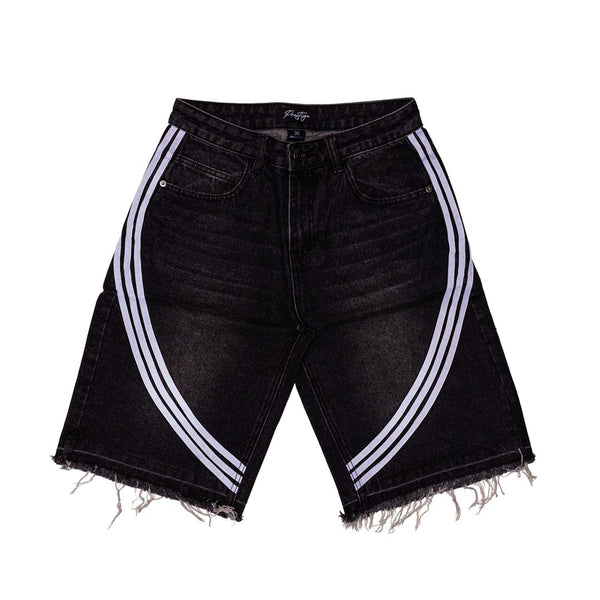Prestige Taped Jean Shorts Black