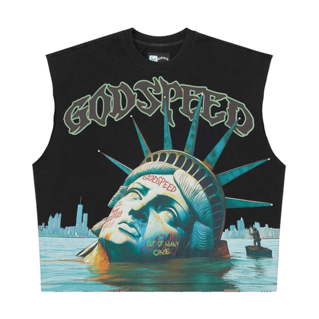 Godspeed Sunken Liberty Sleeveless Tee Black