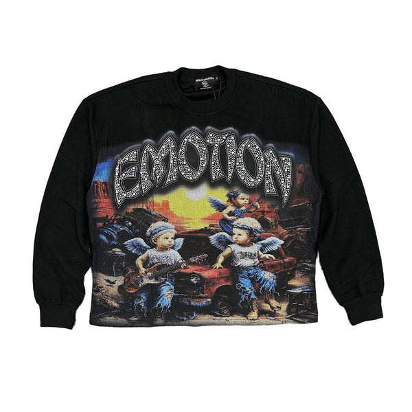 Mixed Emotions Sunrise Thermal Long Sleeve Tee Black