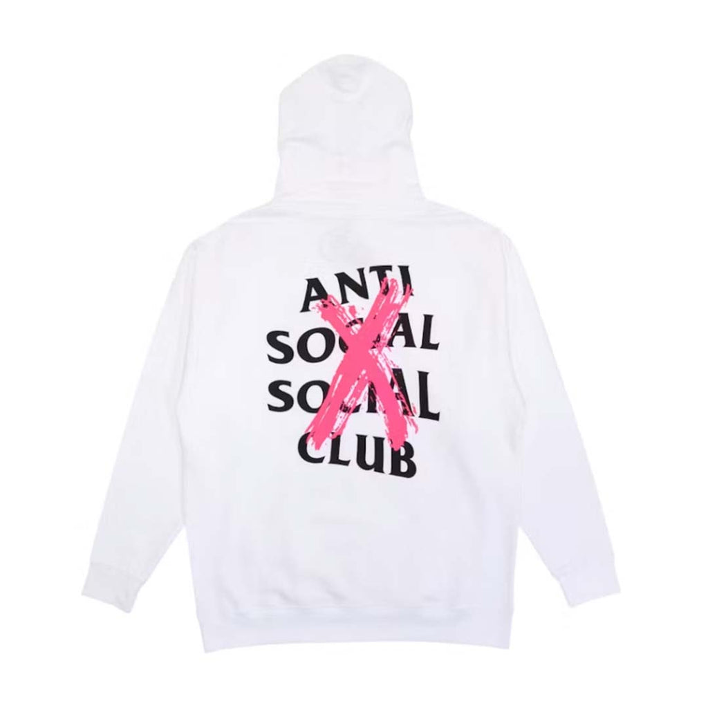 Anti Social Social Club Cancelled Hoodie White Pink
