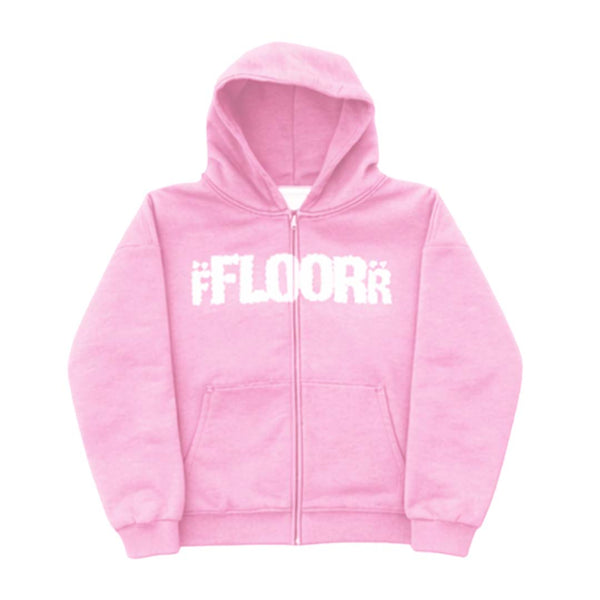 Floor 914 Studded Pink Hoodie