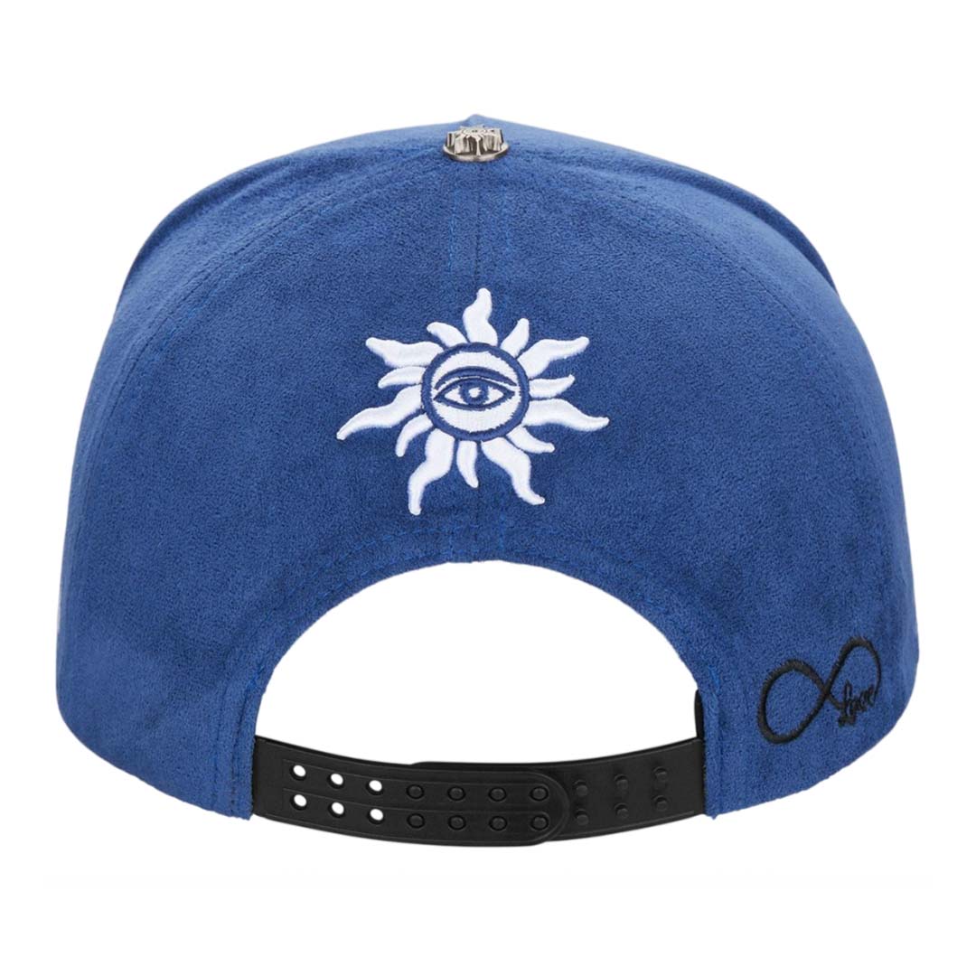 Godspeed Insignia Leather Suede Hat Blue Black White