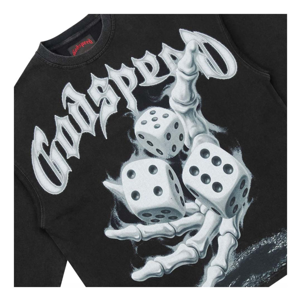 Godspeed No Risk No Reward Long Sleeve Tee Black Wash