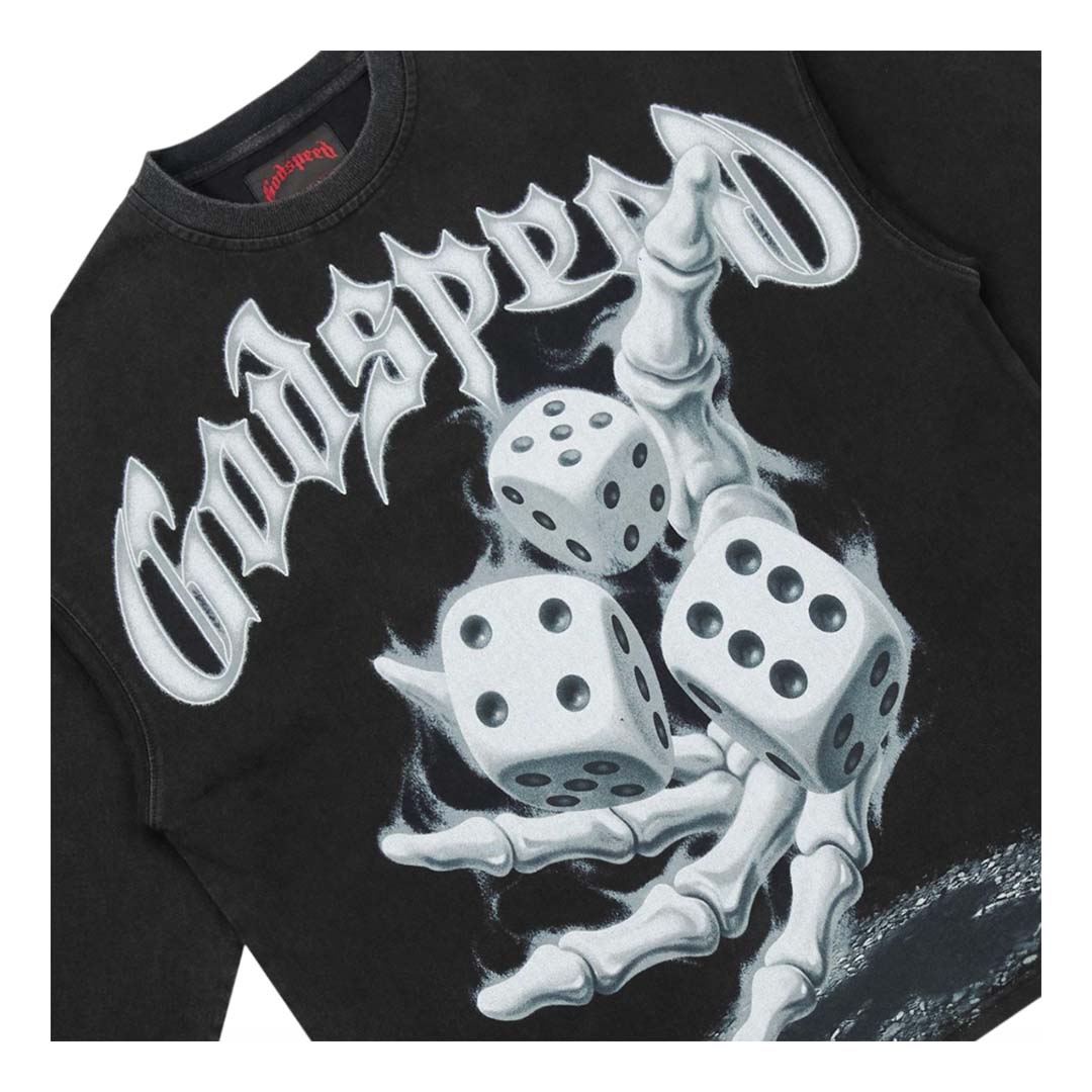 Godspeed No Risk No Reward Long Sleeve Tee Black Wash