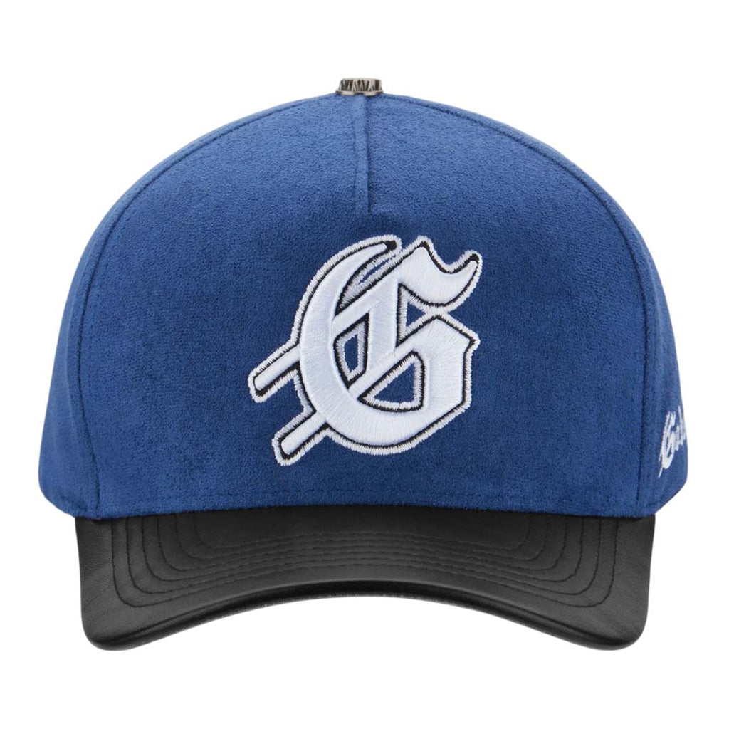 Godspeed Insignia Leather Suede Hat Blue Black White