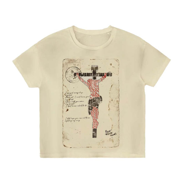 Bravest Studios Jesus Postcard Cream Tee