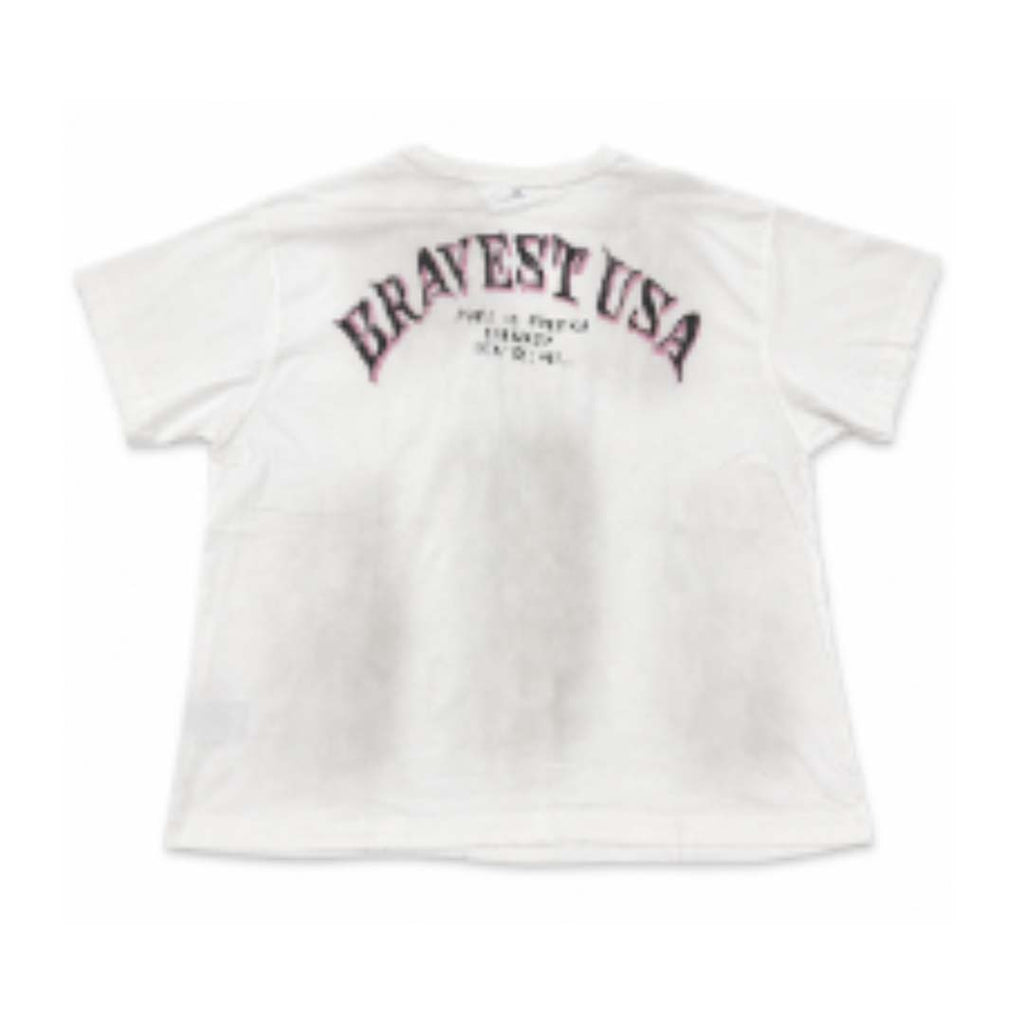 Bravest Studios White Crest Tee
