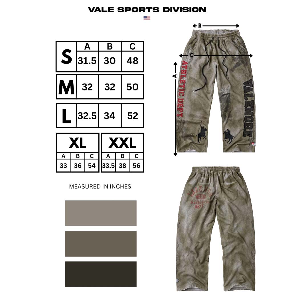 Vale Forever Castle Sweatpants Distressed Grey