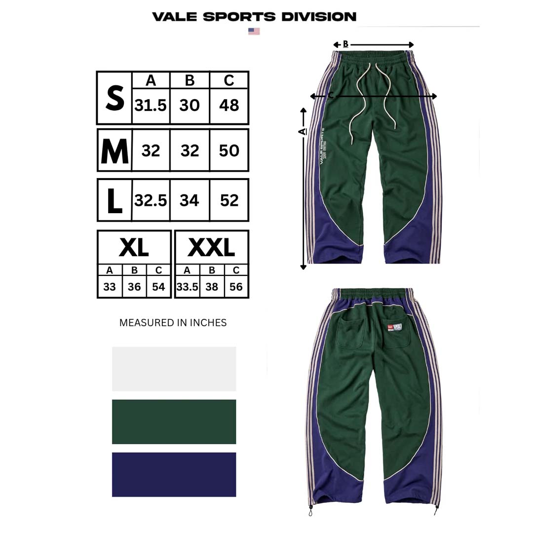 Vale Forever Tracker Sweatpants Green Navy