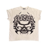 Floor 914 Skull Inferno Cutoff White