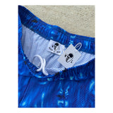 Warren Lotas Skulls Blue Mesh Shorts