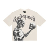 Godspeed Mankind vs AI III T-shirt Bone/Black