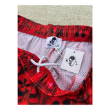 Warren Lotas Skulls Red Mesh Shorts