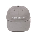 Bape 6 Panel Gray Hat A Bathing Ape