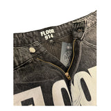 Floor 914 Uniform Jean Shorts Black Wash