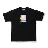 BAPE Multi-Color Print Tee Black