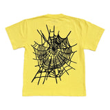 Sp5der Worldwide Web Yellow Tee