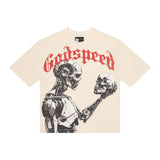 Godspeed Mankind vs AI III Tee Bone/Red