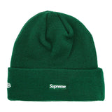 Supreme Script Beanie Green Gold