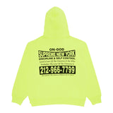 Supreme On God Hoodie Bright Yellow