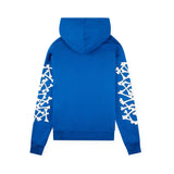 Amiri Bones Stacked Hoodie Blue