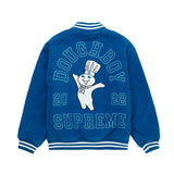 Supreme x Mitchell & Ness Doughboy Twill Varsity Jacket 'Blue'