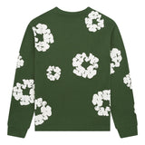 Denim Tears Cotton Wreath Green Long Sleeve Tee