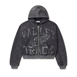 Vale Forever Black Cat Zip Up Hoodie