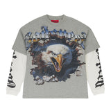 Godspeed Spirit Animal Layered Thermal Tee Grey