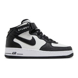 Nike Air Force 1 Mid Stussy 'Black White'