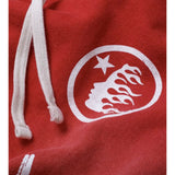 Hellstar Racer Flames Sweatpants Red