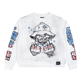 Triple Sevens Trade War Long Sleeve Thermal White Tee